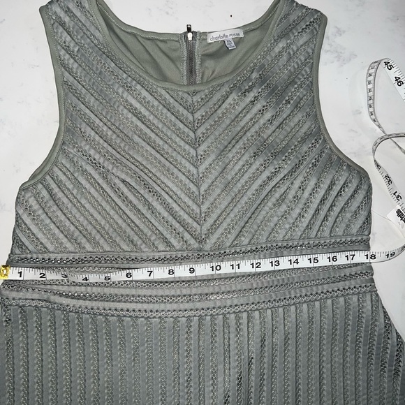 Charlotte Russe Light Green Patterned Mini Dress - Picture 11 of 12